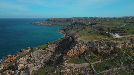 Isla-De-Gozo,-Bahía-De-Ramla,-Malta