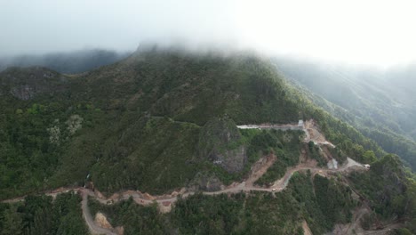 Naturaleza-Impresionante-En-El-Miradouro-Eira-Do-Serrado-En-Las-Islas-De-Madeira,-Portugal,-Europa