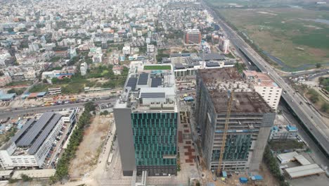 Imágenes-Aéreas-De-Pallikaranai-Principalmente-Residencial-Ubicado-En-La-Ciudad-De-Chennai