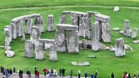 Vista-Aérea-De-Stonehenge,-Inglaterra,-Reino-Unido.