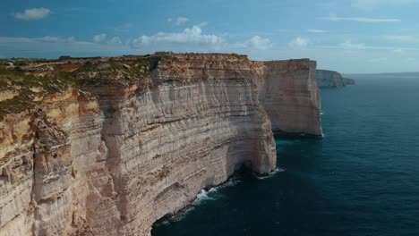 Steep-Cliff-on-Gozo,-Malta-island