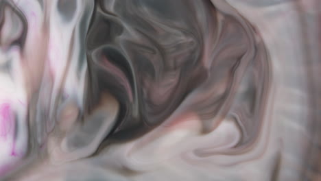 silver-and-pink-metallic-color-dye-experiment,-calm-liquid-visual