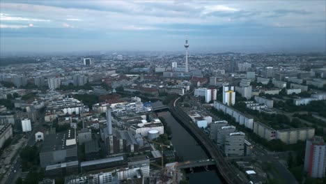 Wide-aerial-view-of-morning-Berlin-overcast