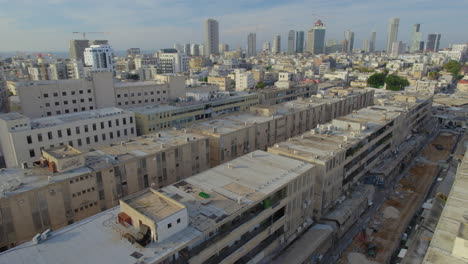 Kiryat-Hamelacha-area-is-a-street-complex-in-south-Tel-Aviv,-Israel