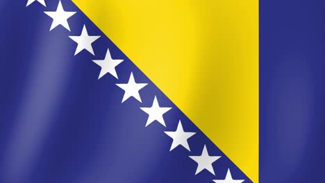 Animation-Der-Im-Wind-Wehenden-Bosnischen-Flagge
