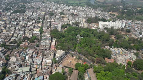 Town-Hall-museum-wide-to-closeup-bird-eye-view-in-kolhapur-in-Maharashtra