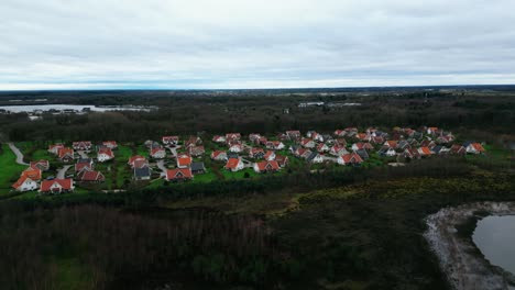 Klein-Vink-guest-house-residential-area-aerial-view-on-Arcen-Limburg-landscape