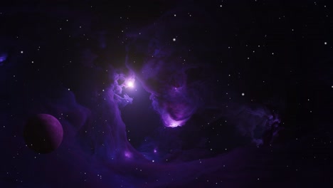 purple-nebula-and-purple-planet-in-space