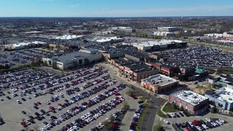 Polaris-Mall-In-Columbus,-Ohio,-Luftaufnahme-Einer-Drohne