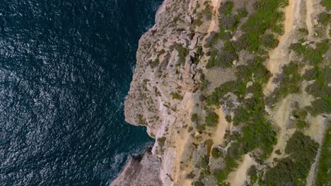 Gozo-island-steep-cliff-on-Malta