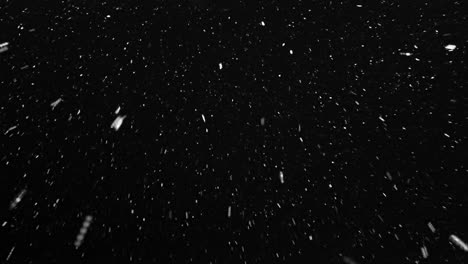 Snowfall-Against-Back-Sky-Background---real-time