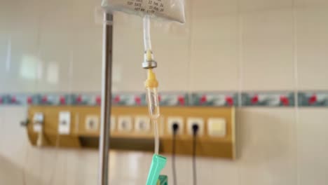 Closeup-shot-of-IV-drip-in-hospital-room