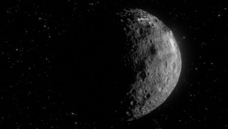 High-quality-and-very-detailed-CGI-render-of-a-dramatic-orbit-shot-of-the-giant-asteroid-Vesta-in-deep-space