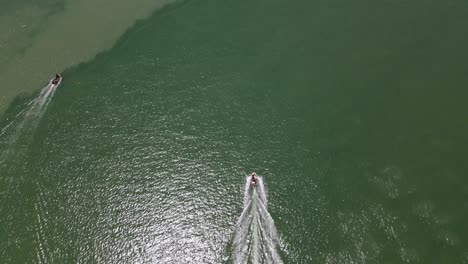 Overhead-aerial-moving-clip-of-remote-waters-in-northern-Australia-with-slow-tilt-up