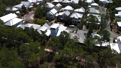 Casas-De-Playa-En-Gulfview-Circle-En-Santa-Rosa-Beach,-Florida,-Estados-Unidos