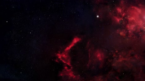 Roter-Nebelstaub-Im-Kosmos-Des-Universums
