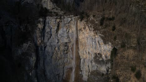The-Seerenbach-Waterfall-in-Weesen,-Amden,-Switzerland
