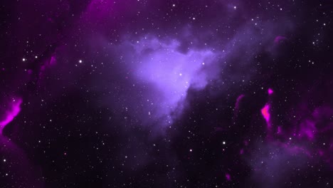 Nebulosa-Púrpura-En-El-Espacio-Profundo,-Fondo-De-Vídeo