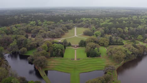 Descending-close-up-aerial-shot-of-historic-Middleton-Place-Plantation-in-the-low-country-of-South-Carolina