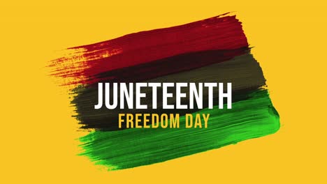 Juneteenth-Flag-Freedom-day-on-Paint-Brush-Strokes