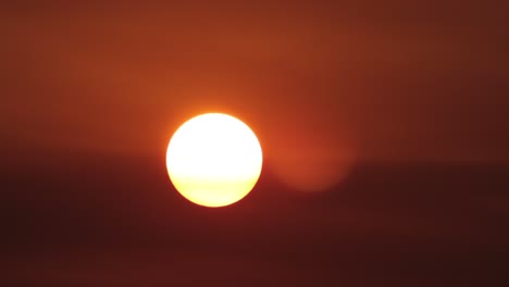 Sunset-Bright-Orange-Sun-Deep-Red-Clear-Sky-Australia-Victoria-Gippsland-Maffra