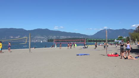 Sandy-beach-volleyball-at-Vancouver