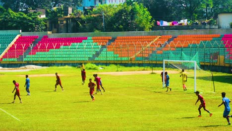 Junioren-Fußballspiel-Im-Sylhet-District-Stadium