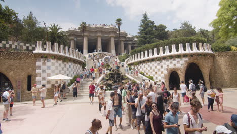 Entrada-Del-Parque-Güell,-Barcelona