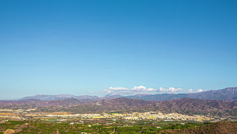 Weinberge-Von-Malaga,-Zeitraffer-In-Hellen,-Sonnigen-Landschaften-Andalusiens