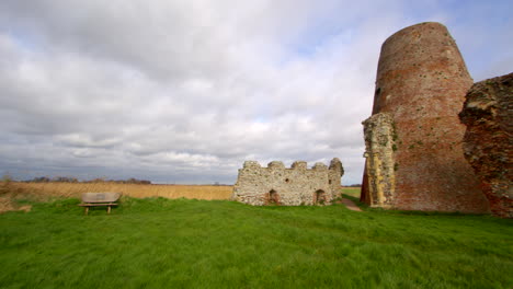 planning-shot-of-St-Benet’s-abbey-16th-century-gatehouse-with-18th-century-windmill