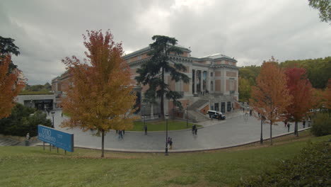 Wide-shot-of-the-Prado-Museum-in-Madrid