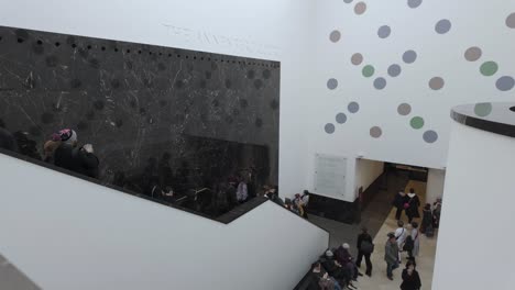 Overlooking-Annenberg-Court-Inside-The-National-Portrait-Gallery-With-People-Ascending-And-Descending-Stairs