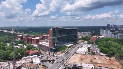 Aerial-view-of-Piedmont-Healthcare-Atlanta-building-and-street-view