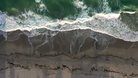 Eine-Luftaufnahme-Von-Oben-über-Hollywood-Beach,-Florida-An-Einem-Sonnigen-Tag