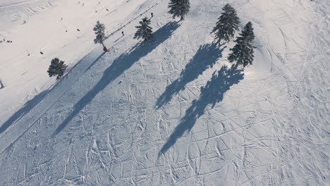 Aerial-view-of-snowresort-in-Greece