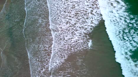 Aerial-shot-of-Portrush-West-Strand-beach