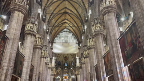 Inside-The-Duomo-Cathedral-view-Milano-Italy-Italia-Europe-city-center-Metropolitan-people-crowds-birds-statue-fall-autumn-October-November-landscape-shopping-bus-tour-tourist-travel-ride