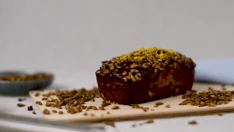 Panning-clip-showing-artful-kitchen-work-surface-after-baking-lemon-loaf-cake