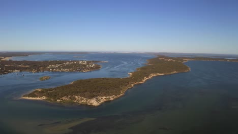 Vista-Aérea-De-La-Costa-De-Coffin-Bay,-Península-De-Eyre,-Australia-Del-Sur