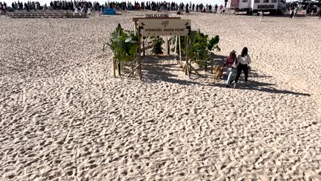 Beach-Gathering-at-Capitulo-Perfeito-Surf-Contest-at-Carcavelos-Beach,-Cascais,-Portugal