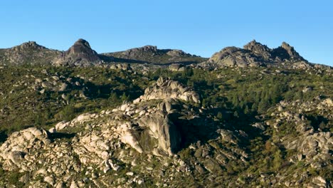 Rock-formations-in-remote-landscape-of-Serra-da-Estrela
