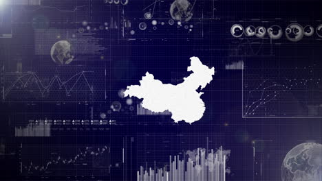 China-Country-Corporate-Background-With-Abstract-Elements-Of-Data-analysis-charts-I-Showcasing-Data-analysis-technological-Video-with-globe,Growth,Graphs,Statistic-Data-of-China-Country