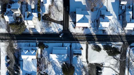 Luftaufnahme-Einer-Schneebedeckten-Landschaft-Aus-Der-Vogelperspektive