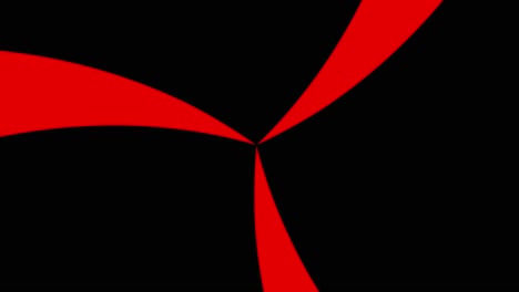 Abstract-animated-background-of-spinning-red-stripes-spinning-in-seamless-loop-on-black-background