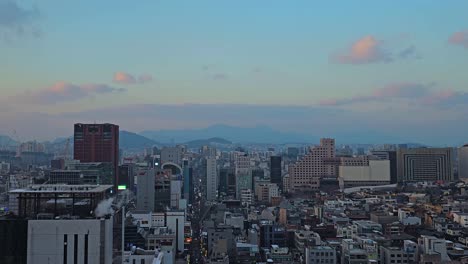 Upscale-Modern-Cityscape-Of-Gangnam-gu-District-In-Seoul,-South-Korea