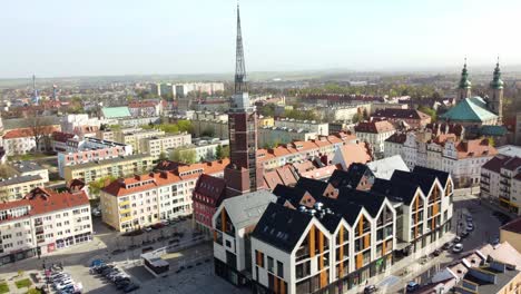 New-Town-Area-Of-Nysa-of-In-Opole-Voivodeship,-Poland