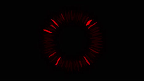 Painted-animation-of-crimson-red-circle-on-black-background