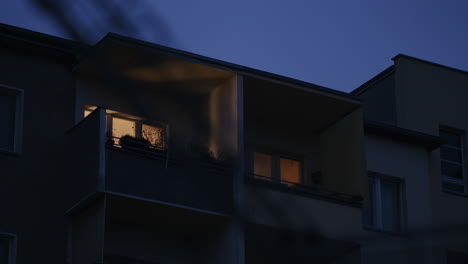 Wohnungsbalkon-Im-Frühen-Morgenlicht