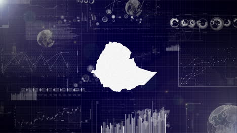 Ethiopia-Country-Corporate-Background-With-Abstract-Elements-Of-Data-analysis-charts-I-Showcasing-Data-analysis-technological-Video-with-globe,Growth,Graphs,Statistic-Data-of-Ethiopia-Country