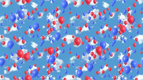 Bastille-Day-Balloon-celebrate-loop-tile-background